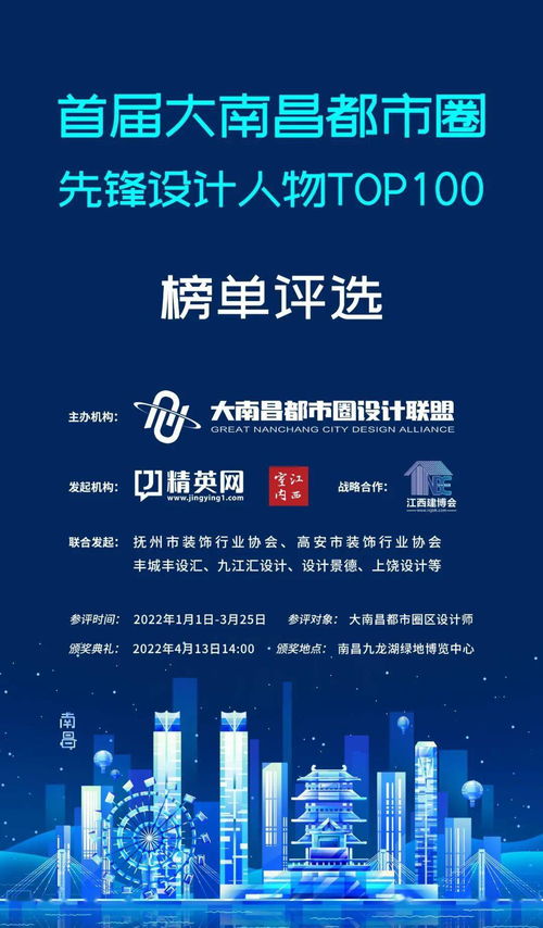 大南昌都市圈先鋒設(shè)計(jì)人物TOP100賽事評選啟動
